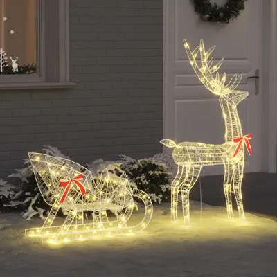 Christmas decorations outside a house.