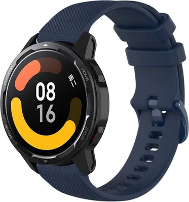 Produktbild von Strap-it Xiaomi Watch S1 Luxus-Silikonarmband (Dunkelblau)