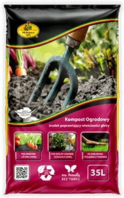 Produktbild von Kompost ogrodowy naturalny z liści trawy i gałęzi-bezpieczny 35L