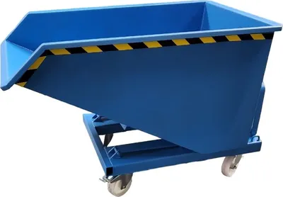 Produktbild von Kippmulde Kippcontainer Muldenkipper Kippschaufel mit Rädern für Gabelstapler