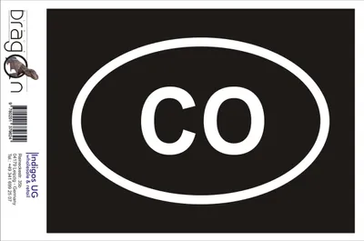 Produktbild von Aufkleber / Autoaufkleber - JDM / Die cut / Auto / OEM - Kolumbien CO - 60x110 mm silber - Heckscheibe / Heckscheibenaufkleber
