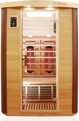 Produktbild von Dewello Infrarotkabine Infrarotsauna TORONTO 127cm x 106cm inkl. Vollspektrumstrahler, Bodenstrahler