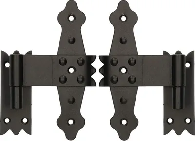 Produktbild von KOTARBAU® 2 Stk Mittelkreuzband 160 mm mit Kloben Ladenmittelband Fensterband Faltladen Pulverbeschichtet Scharniere Möbel Türen Verbindung Torband