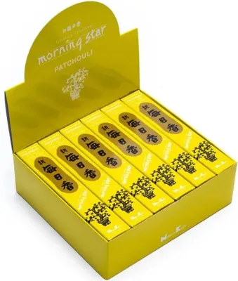 Image de Encens Morning Star Patchouli --paquet de 12 pièces - 20 G