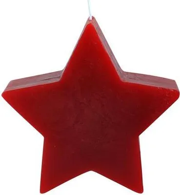 Obrázek produktu pro Svíčka Hvězda, Červená, 375G, 14,1X4,5X13,8 Cm