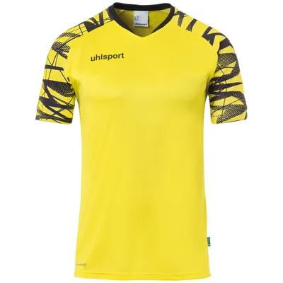 Image de Uhlsport Goal 25 Maillot manches courtes enfants - Jaune / Noir