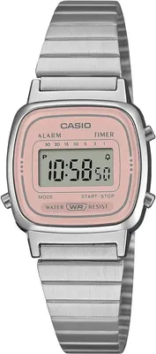 Produktbild von Casio Vintage Mini LA670WEA-4A2EF Digitaluhr Damen Silber Rosa