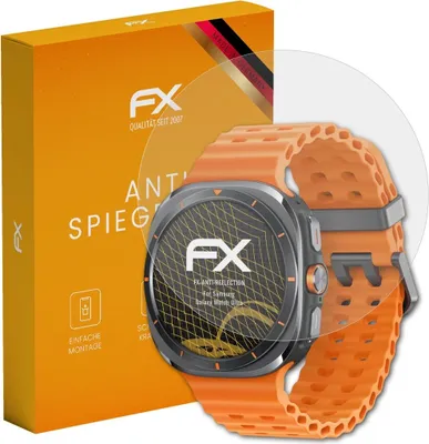 Produktbild von atFoliX FX-Antireflex 3x Schutzfolie kompatibel mit Samsung Galaxy Watch Ultra Displayfolie