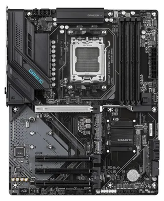 Obrázek produktu pro GIGABYTE B850 GAMING WIFI6, AMD, Zásuvka AM5, AMD Ryzen 7000 Series, AMD Ryzen 8000 Series, AMD Ryzen 9000 Series, Zásuvka AM5, DDR5-SDRAM, 256 GB