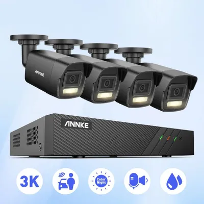 Produktbild von 4-Kamera-Überwachungssystem – Überwachungskamera-Set – CCTV-System – Videoüberwachung – NVR-System – 2 TB Speicher