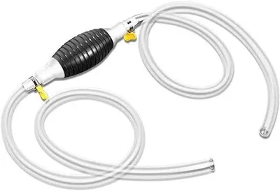 Image de Pompe manuelle pour eau et carburant avec tuyau de 2 mètres - Pompe à carburant portable pour véhicules - Pompe manuelle pour eau et carburant - Utilisation sur bateau