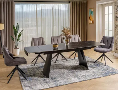 Produktbild von Ausziehbarer Esstisch 160(240)x90 TAITO - schwarz