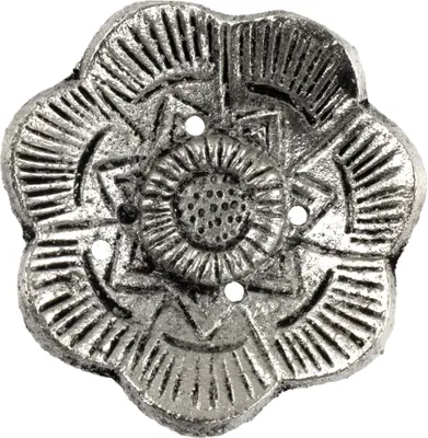Produktbild von Räucherstäbchenhalter klein Blume Metall silber Blüte Räucherkegelhalter