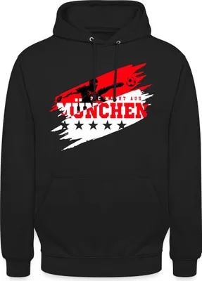 Produktbild von Spreadshirt Die Macht Aus München Ultra Fußball Fan Uni Hoodie, 3XL, Schwarz