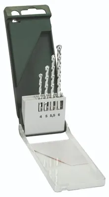 Produktbild von Bosch Steinbohrer-Set 4,0 x 75, 5,0 x 85, 5,5 x 85, 6,0 x 100, 4-tlg.