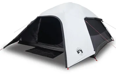 Produktbild von vidaXL Kuppel-Campingzelt 4 Personen Weiß Dunkel Wasserdicht