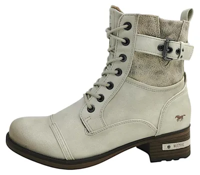 Produktbild von Mustang  Damenschuhe Schnürstiefel Weiß Freizeit