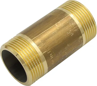 Produktbild von Messing Rohrdoppelnippel 1 1/4 Zoll 42 x 80 mm DN32 Langnippel Rohrnippel