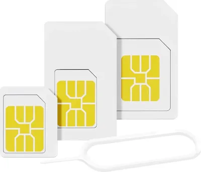 Produktbild von Forever, SIM Adapter Set Nano Micro mit Auswurftool kompatibel, Weiß