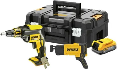 Zdjęcie produktu dla Dewalt Wkrętarka Do Płyt 18V 1X1,7Ah Powerstack +Dcf6202 Dcf620E1K