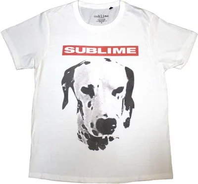 Produktbild von Sublime - "Lou Dog" T-Shirt für Herren/Damen Uni RO10914 (S) (Weiß)