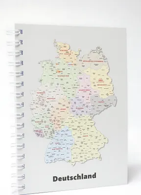 Produktbild von ADINA Premium Collegeblock "Deutschland" A5 dotted 80 Blatt 90g/qm