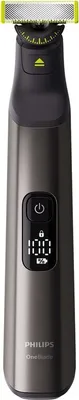 Obrázok produktu pre Philips OneBlade Pro QP6651/61, Vstavaný displej, Umývateľný, Batérie, Šedá