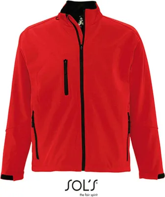 Image de SOLs 46600 | MenŽs Softshell Jacket Relax - Couleur : Pepper Red - Taille : XXL
