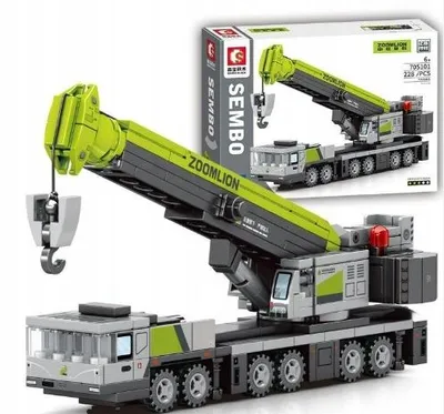 Produktbild von Baukran Bauset 236 Bausteine für Kinder ab 6 Jahren