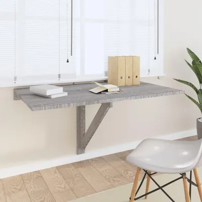 Produktbild von vidaXL Wand-Klapptisch Grau Sonoma 100x60x56 cm Holzwerkstoff