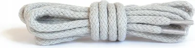 Obrázek produktu pro Odolné bavlněné kulaté tkaničky 75 cm Kaps - šedé
