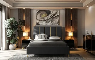 Obrázok produktu pre Čalúnená posteľ TIFFANY s kontajnerom 160x200 cm- Čelo:133 cm Jasmine 96