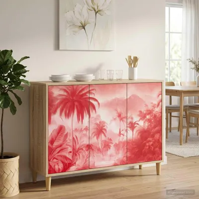 Produktbild von vidaXL Sideboard AACHEN Sonoma 102 x 33 x 75 cm Holzwerkstoff