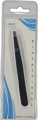 Obrázek produktu pro Černá rovná kosmetická pinzeta - 9 cm