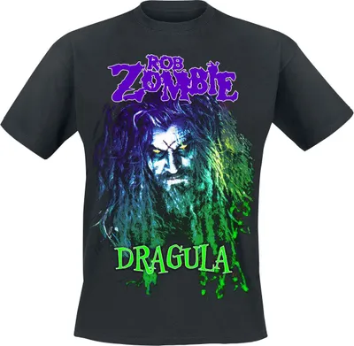 Produktbild von Rob Zombie T-Shirt Herren Dragula Hellbilly schwarz 3XL
