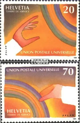 Produktbild von Briefmarken Schweiz 1999 Mi UPU17-UPU18 (kompl. Ausg.) gestempelt Sondermarken