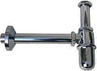 Productafbeelding van Teka wastafelwastafelsifon, 5/4 inch, zonder ventiel, zwaar model, chroom, 1 stuk.