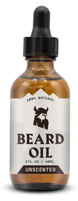 Productafbeelding van Striking Viking Baardolie voor Heren, lichte baardverzorgingsolie met jojoba-, argan- en zoete amandelolie, 59 ml, ongeparfumeerd