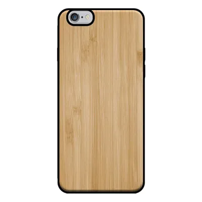 Image de Coque pour téléphone Smartphonica
  pour iPhone 6/6s avec aspect bois - coque arrière en bois artificiel de bambou - Marron