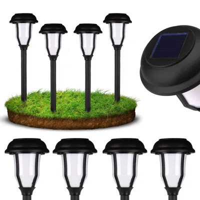 Produktbild von MasterLED Solar Gartenfackel LED 4er Set – Flammen-Effekt – 3000K Warmweiß – 40 cm IP44 – Dämmerungssensor – Außenleuchte