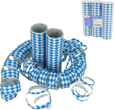 Zdjęcie produktu dla Susy Card 11138153, Serpentyna, Niebieski, Biały, Wzór, 4000 mm, 3 szt.