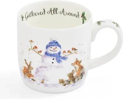Produktbild von Wrendale Designs Porzellan-Becher Schneemann | ca. 310 ml