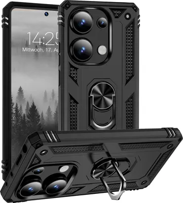 Produktbild von Armor Outdoor Handyhülle für Xiaomi Redmi Note 13 Pro Handy Panzer Case Cover Schutzhülle Farbe: Schwarz