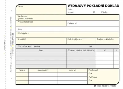 Productafbeelding van Optys kassabonrol - A6 / 100 vellen, NCR / 1083