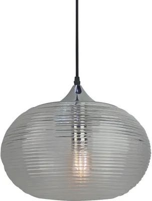 Produktbild von Deckenleuchte LED Pendelleuchte Diamantschnitt Glas schwarz Transparent 3880/ V-TAC