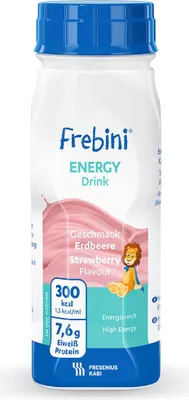 Obrázok produktu pre Frebini energy DRINK jahodová fľaša na pitie, 6X4X200 ml FLU