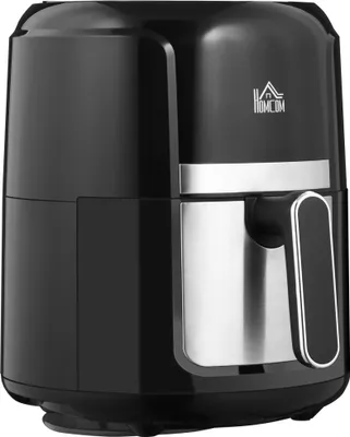 Produktbild von HOMCOM Teplovzdušná fritéza 4L Airfryer s 12 programami, 60 min. časovač, nepriľnavý kôš, 1300W fritéza bez oleja, s ochranou proti prehriatiu, dotykový LED displej, čierna
