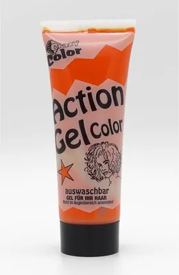 Produktbild von Farbiges Haargel Orange / Karneval Fasching Halloween Haar Schminke