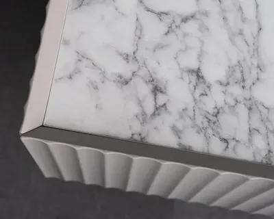 Immagine prodotto di Credenza Parete attrezzata Parete attrezzata Parete bassa TV Mensola a muro Mobile effetto marmo