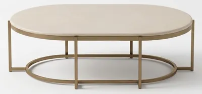 Produktbild von Beiger Couchtisch rechteckiger Designertisch Tische für das Wohnzimmer